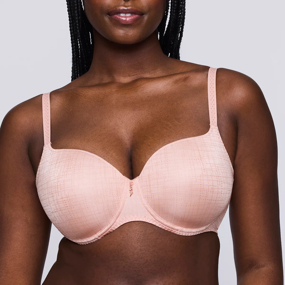 sheer lace braPrima Donna Twist Voorgevormde Bh Hartvorm - Vennera 0242440 - Dusty Pink