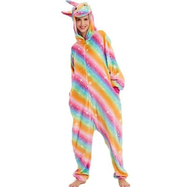 women's short sleeve pajama setsPyjama Licorne Femme <br>  MULTICOLORE