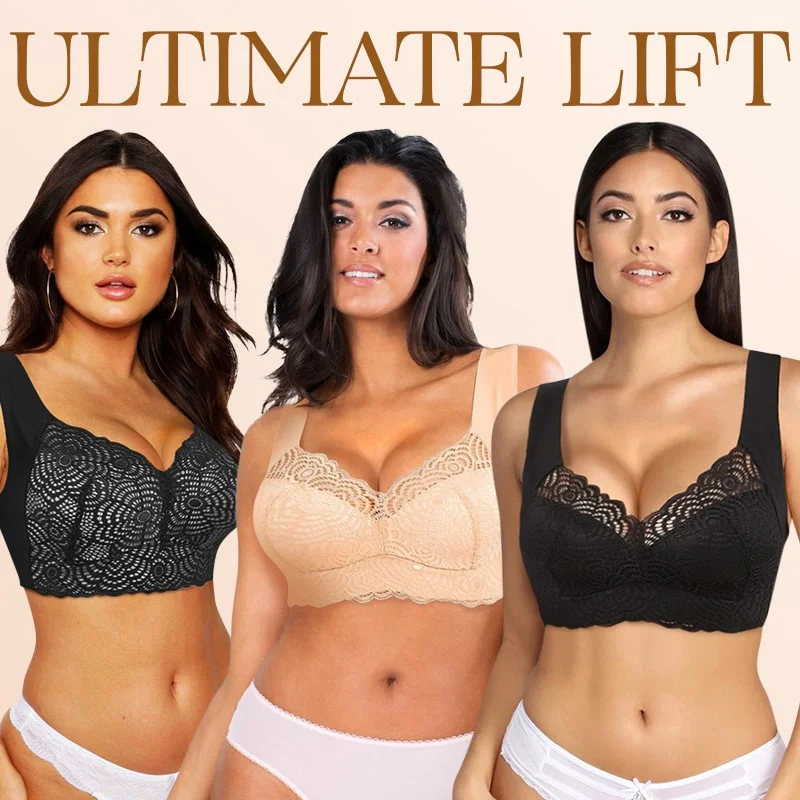 wireless nursing braUltimate Lift Full-Figure Seamless Lace Cut-Out Bra