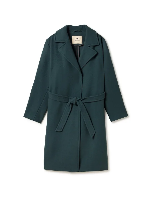 Women's Coats with Fur Trimmed HoodKuata - Washed Green