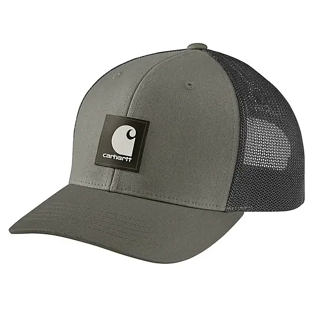 breathable mesh hats with UV protectionRugged Flex Twill Mesh Back Logo Patch Cap - Dusty Olive