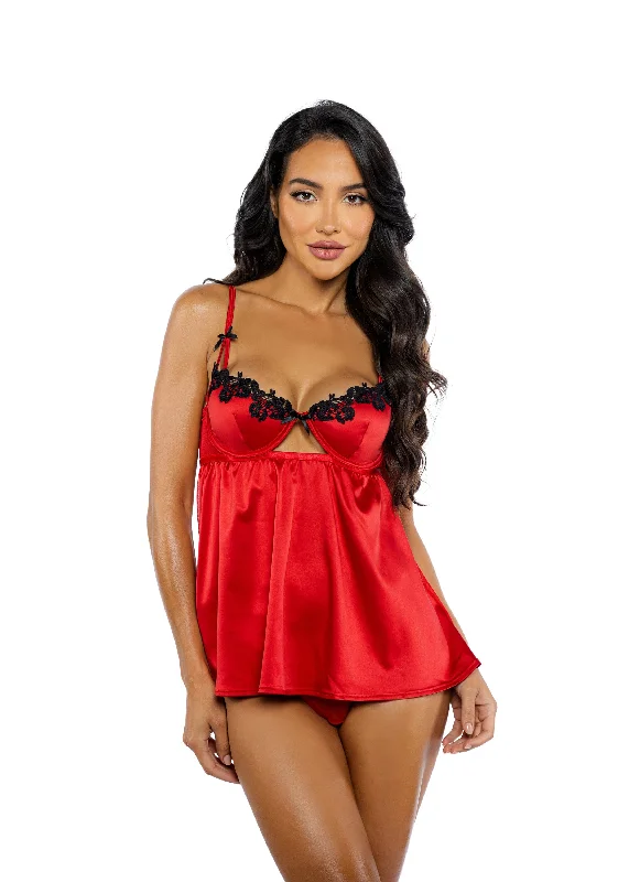 plus-size minimizer bra with smooth cupsLI758 - Love & Lust Babydoll 2-Piece Set