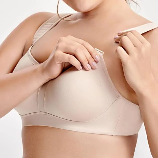 lightweight sports bra for runningHigh Impact Bounce Control Beige Sports Bra