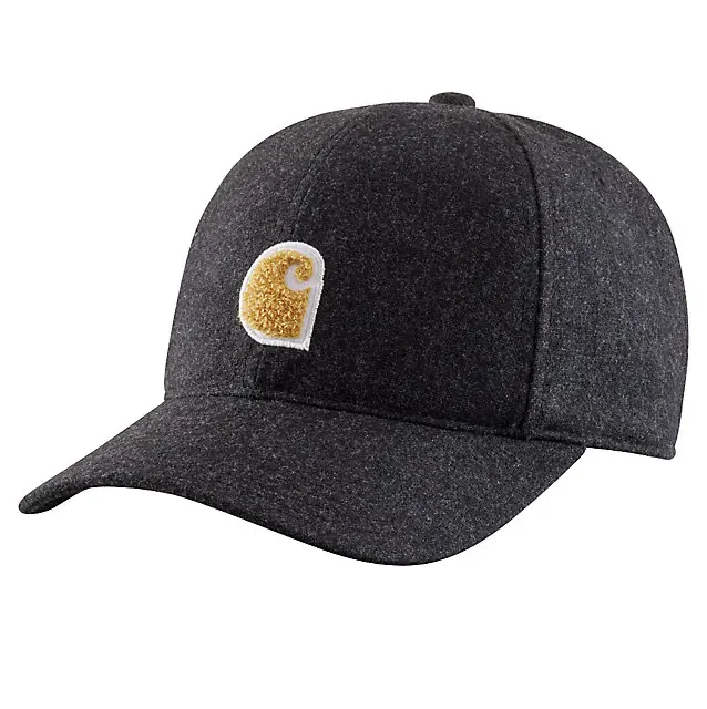 hats with built-in light-up features for night activitiesWool Blend C Patch Cap - Black Heather