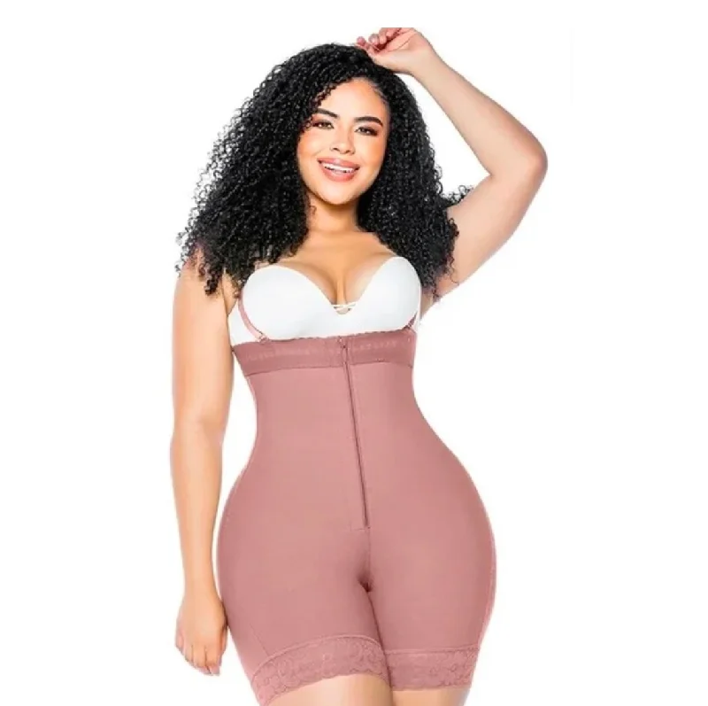 seamless waist trainer for all-day wearFaja Strapless Bodysuit Shaper