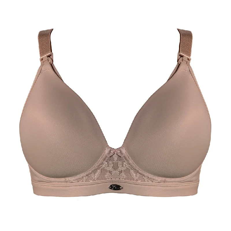 plus-size minimizer bra with smooth cupsYou Rebecca Molded Wire Free Nursing Bra 100-604