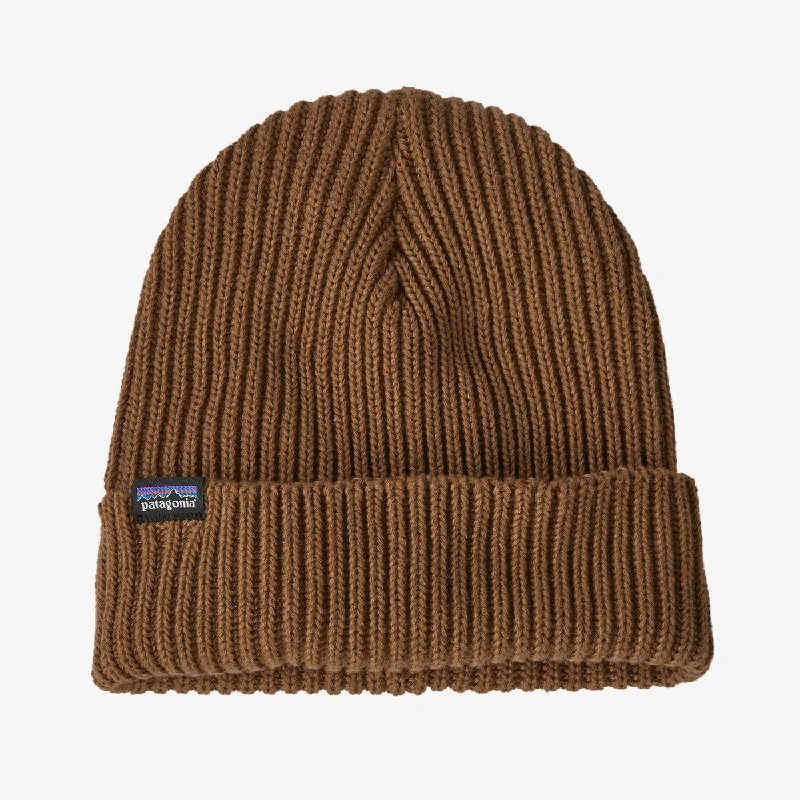 eco-friendly straw hatsFisherman's Rolled Beanie - Raptor Brown