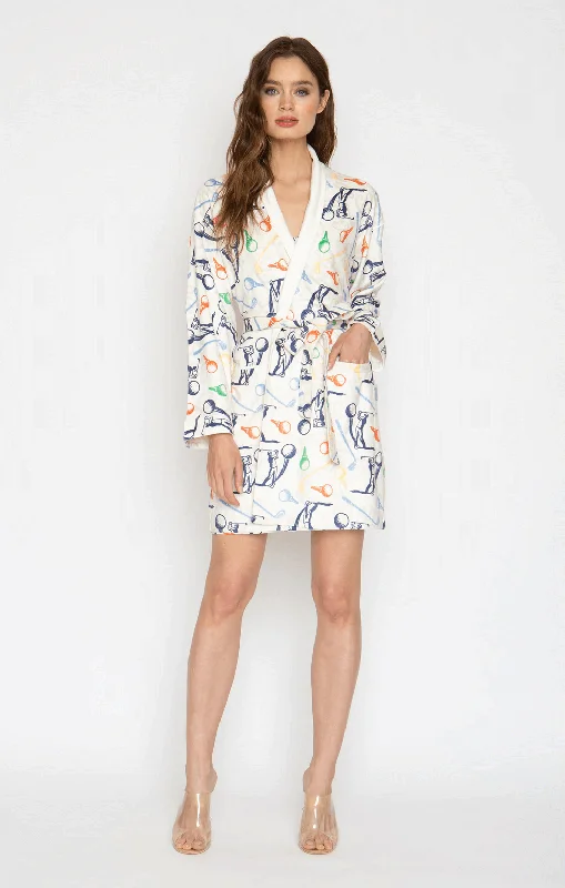 floral print women's pajamasGolf Multi Short Robe