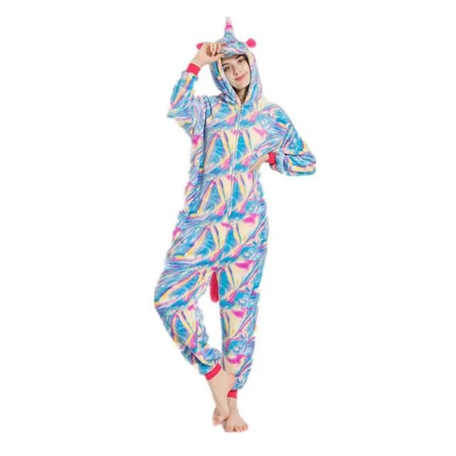 women's pajamas with adjustable strapsPyjama Licorne Femme <br> MULTICOLORE