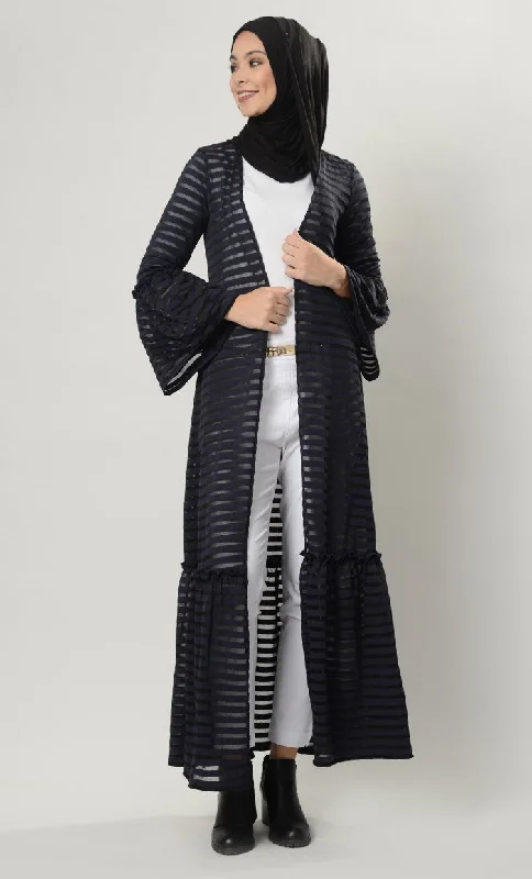 Women's Coats with PocketsStripes for fall Shrug