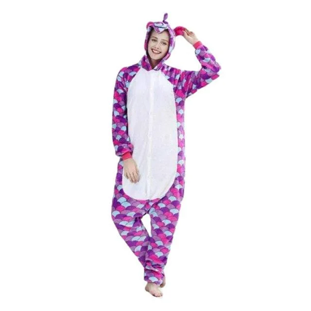 women's pajamas with a fitted designPyjama Licorne Femme<br> VIOLET & BLANC