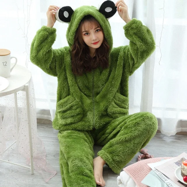 women's pajamas for those who seek ultimate relaxationPyjama Pilou Pilou Femme <br> VERT