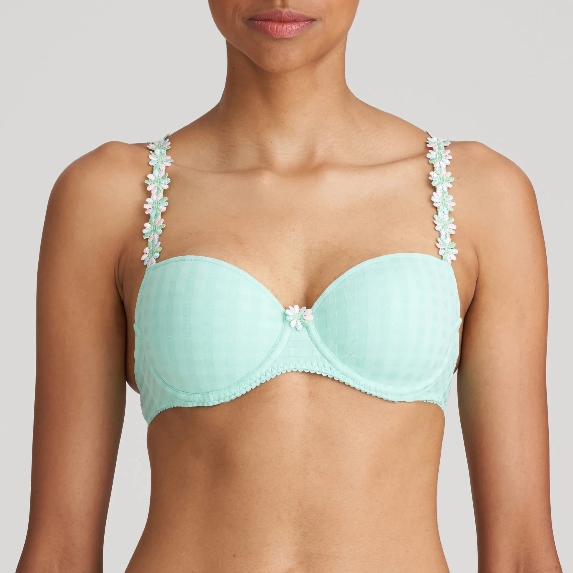 convertible plunge bra with lace trimMarie Jo voorgevormde Balconette BH - Avero 0100419 - Miami Mint