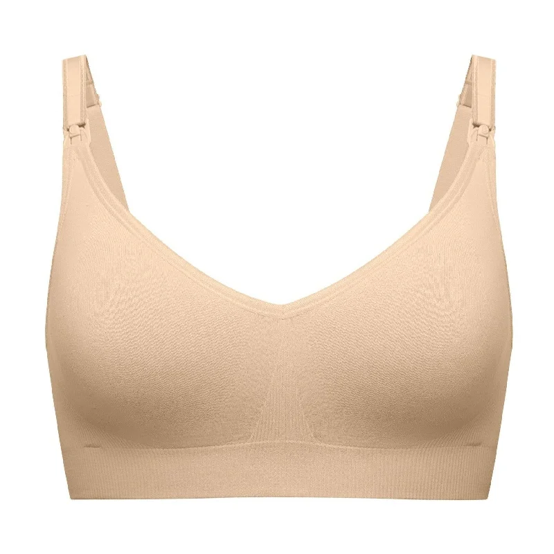 wireless bra with ruched sides for slimmingBravado Body Silk Seamsless Nursing Bra 1401