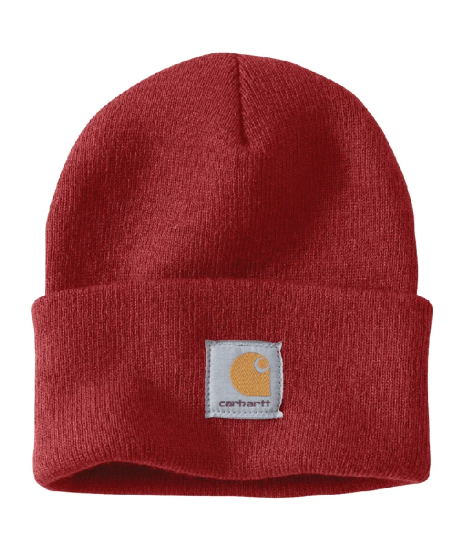 affordable straw hats for daily wearKnit Cuffed Beanie - Crabapple