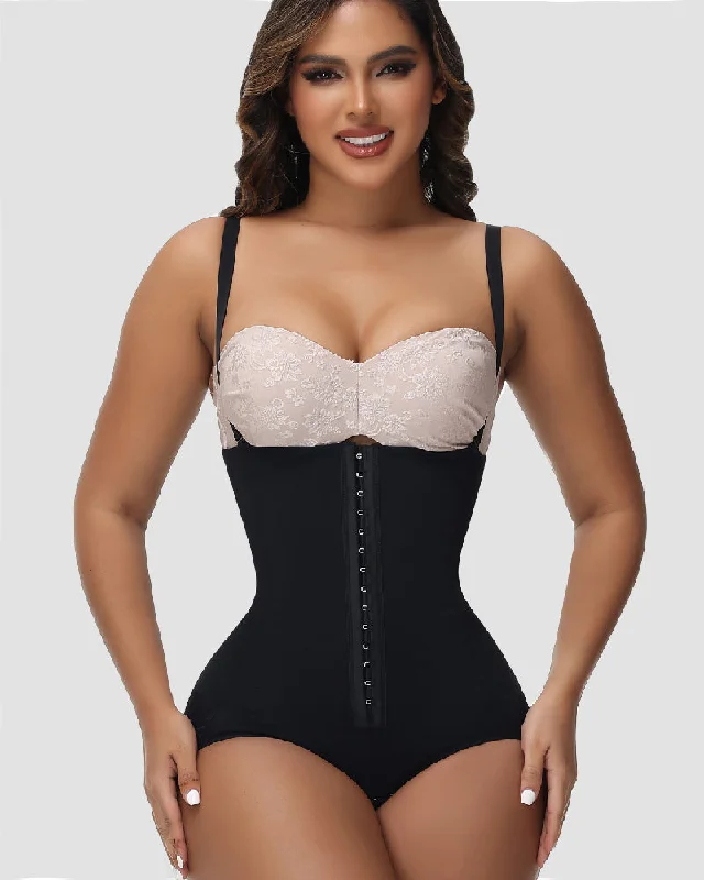 plus-size full-coverage shapewear for dressesHohe Taille Jacquard Po Trägerlosen Bauchweghose BBL Stark Formende Miederhose