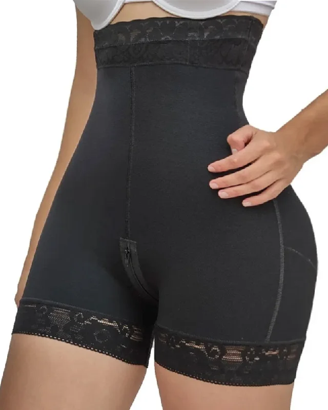 butt-lifting shapewear shortsSpitzen Shorts mit hoher Taille Po-Lifter und Bauchkontrolle