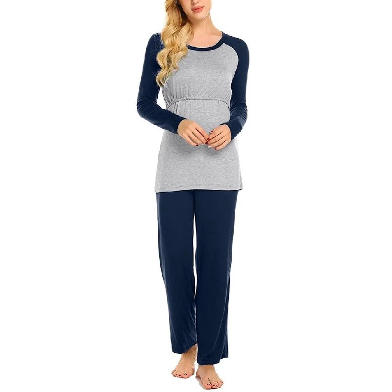 women's pajamas for cozy bedtime routinesPyjama Allaitement en Coton Manches Longues