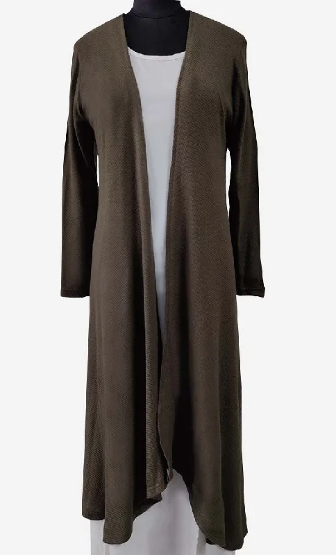 Women's Fur CoatsCoffee Modest Solid Shrug