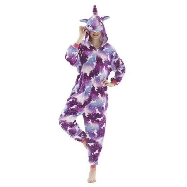 women's pajamas designed for sleepPyjama Licorne Femme <br>  VIOLET