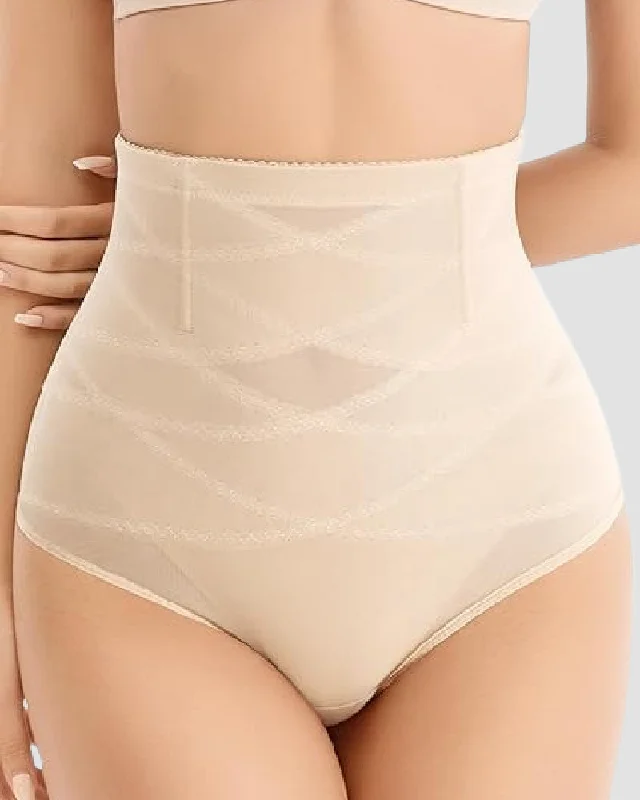 body shaper with adjustable hooks for a custom fitHoher Elastizität Mesh Shapwear Slip Kreuz Kompression Bauch T-Rücken Unterwäsche