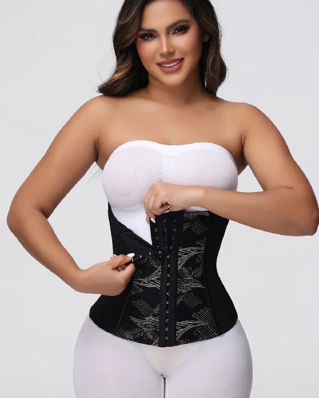 high-compression shapewear for wedding dressesJacquard Alltags Bauchgürtel Goldschnalle Korsett Zum Abnehmen