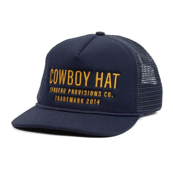 casual trucker hats with patches and pinsCowboy Hat - Navy