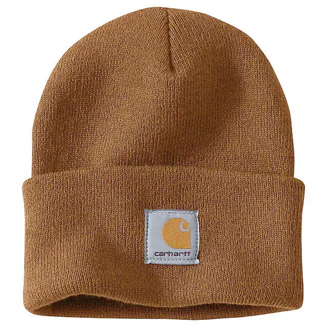 lightweight running hats with ventilation holesKnit Cuffed Beanie - Carhartt Brown