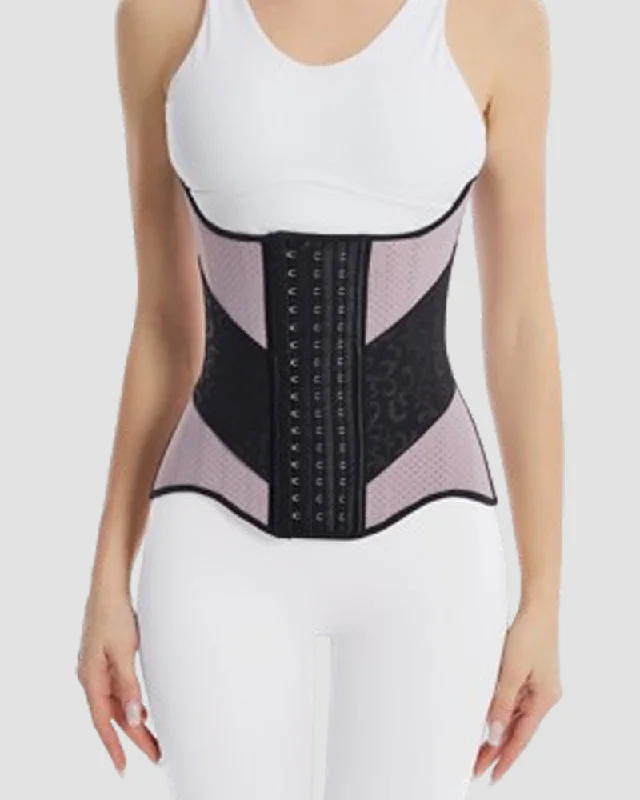 full-body slimming undergarment25 Stahlstäbchen Sanduhr Latexkorsett Sport Postpartum Taillentrainer