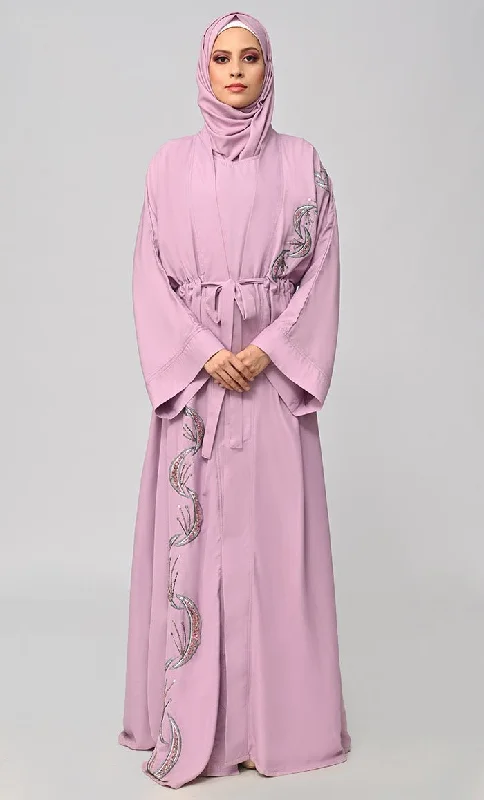 Women's Coats with BeltBuy Modest Islamic Embroidered Detailing Shrug\Bisht