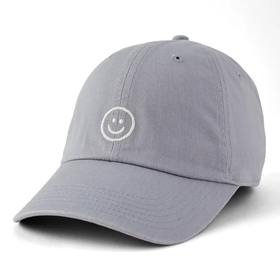 water-resistant hats for rainy daysSmiley Face Chill Cap - Stone Blue