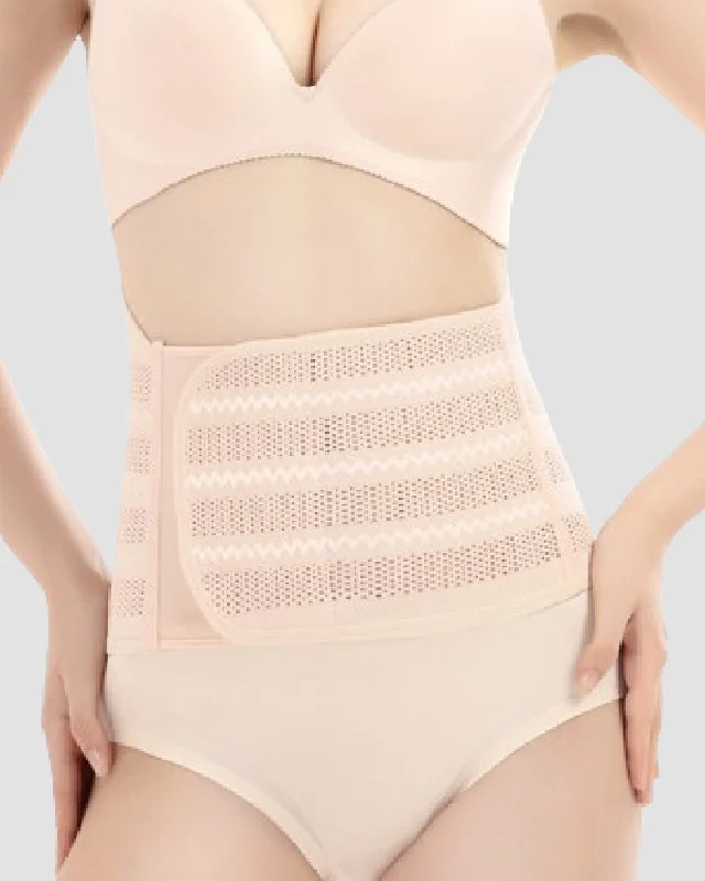 full-torso shaper for dresses and jumpsuitsDamen Hohle Atmungsaktive Rückbildung Gürtel Bauchweg Klettverschluss Taillentrainer