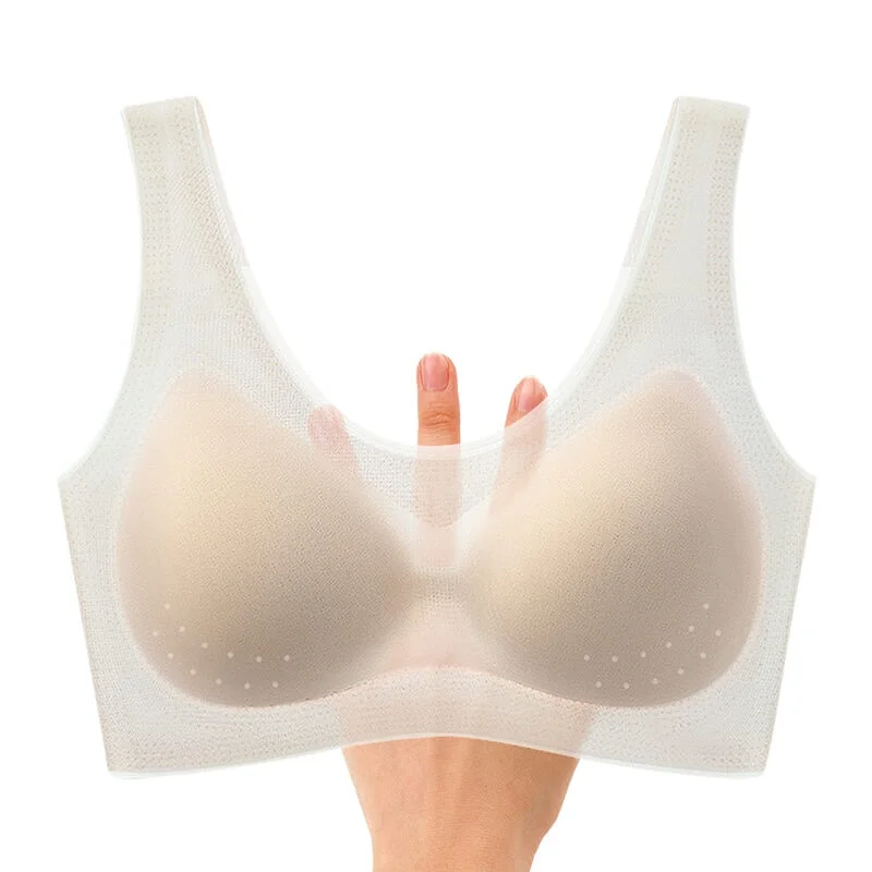 convertible halter braUltra Thin Seamless Wireless  Bra - Ice Silk Breathable Bra