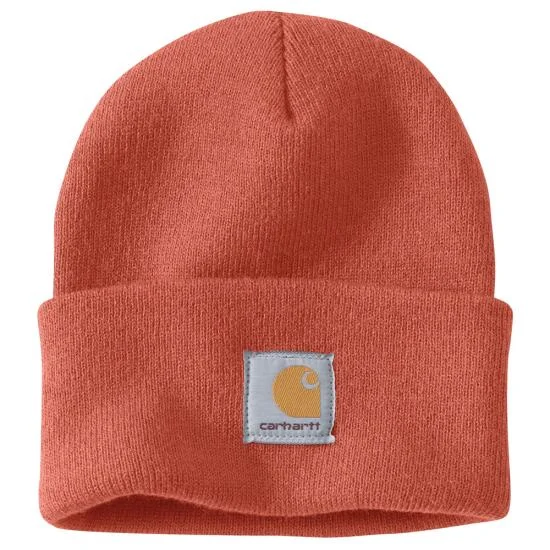 cozy fleece-lined hats for winterKnit Cuffed Beanie - Terracotta