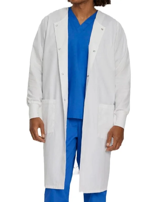 Women's Coats with Fur Trimmed ZipperLandau 41 Inch Unisex Two Pockets Cover White Medical Lab Coat