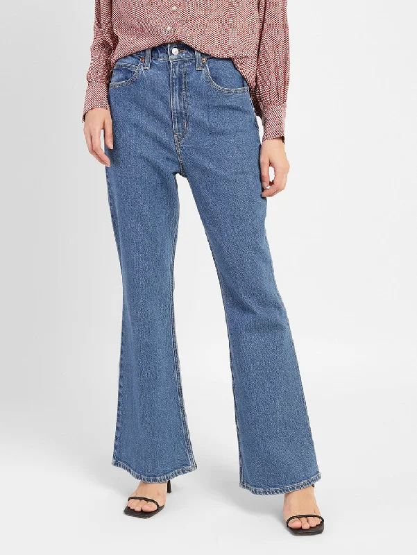 Women's Jodhpurs with Wide CollarWomen's High Rise 70's Bootcut Jeans