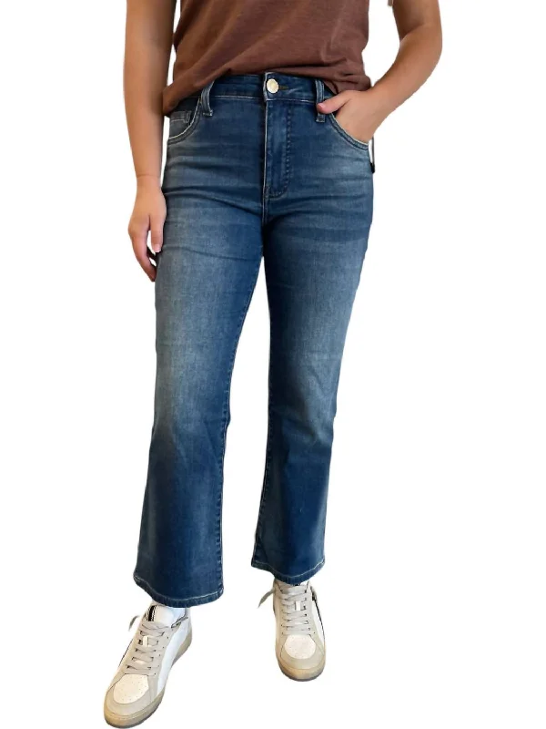 Women's Jodhpurs with Full LengthKelsey High Rise Fab Ab Ankle Flare Jeans In Reassuring Wash