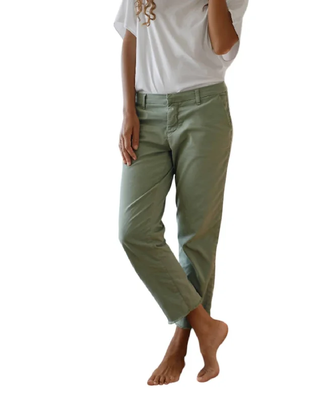 Women's Cargo ShortsWicklow Italian Chino Pant In Sage