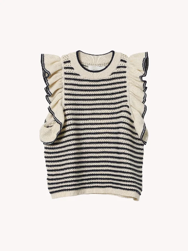 Women's Ukrainian Wool SweatersViola Stripe Tank