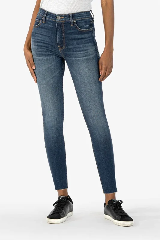 Women's Jodhpurs with Skinny LegConnie High Rise Fab Ab Ankle Skinny Jean In Reprieve Tingle Wash