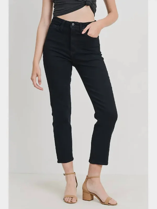 Women's Ankle-Length PantsSiena Straight Jean In Black