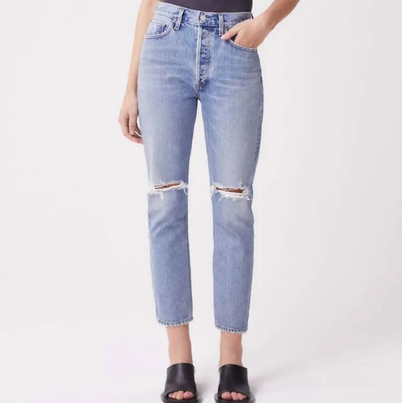 Women's Jodhpurs with Keyhole CollarRiley Crop Jeans In Escalate