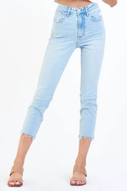 Women's Jodhpurs with Straight LegStella High Rise Crop Jean In Maui