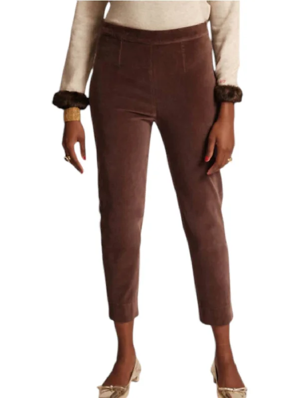 Women's Jodhpurs with V-Shaped HemLucy Pant In Chocolate