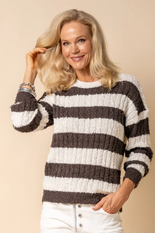 Women's Latvian Wool SweatersNollie Knit Top in Coco