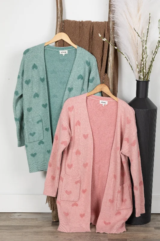 Women's Estonian Wool SweatersLovely Heart Sweater Cardigans