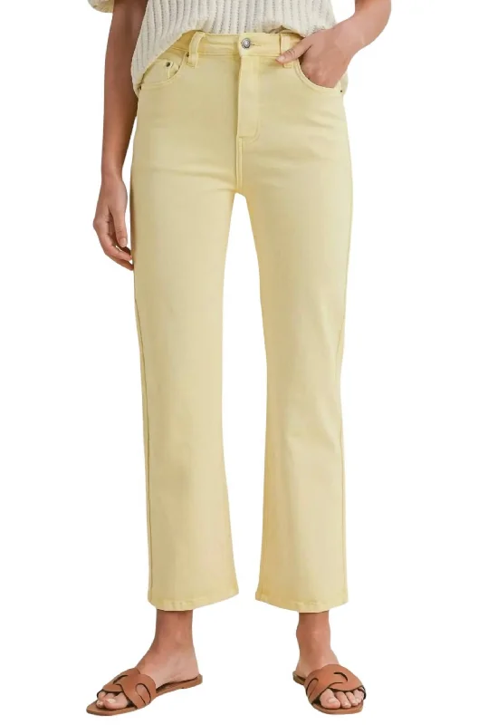 Women's Jodhpurs with Ankle LengthBanana Jeans In Yellow