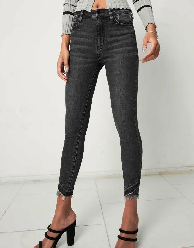 Women's Jodhpurs with Short LengthDiane High Rise Ankle Skinny Jean In Dark Grey