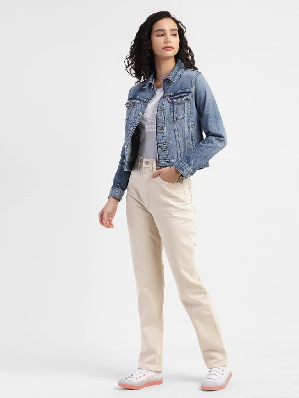 Women's Jodhpurs with Rounded CollarWomen's High Rise 70's Regular Fit Jeans