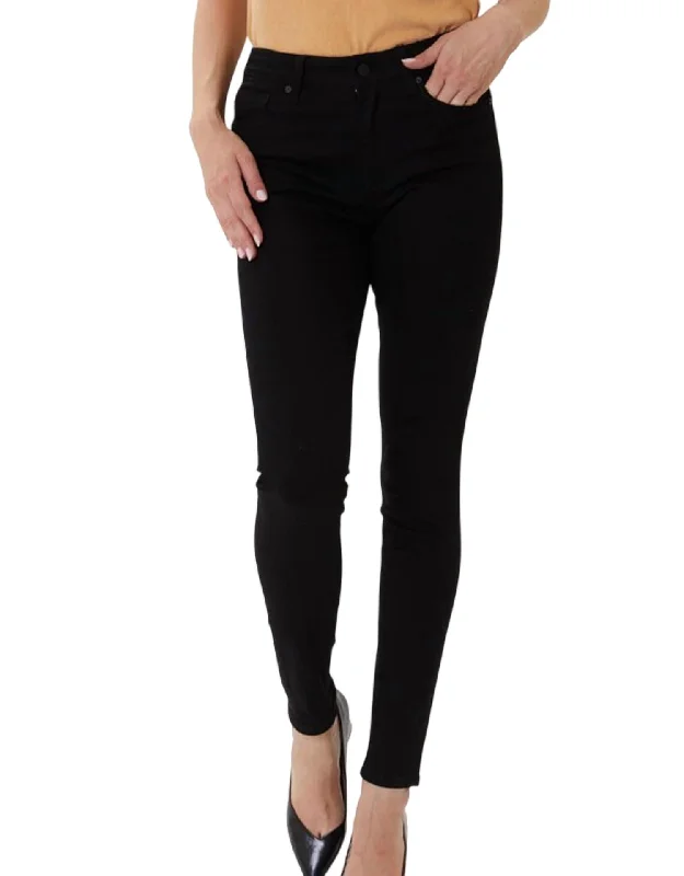 Women's Jodhpur BootsHigh Rise Basic Ankle Skinny Jean In Black